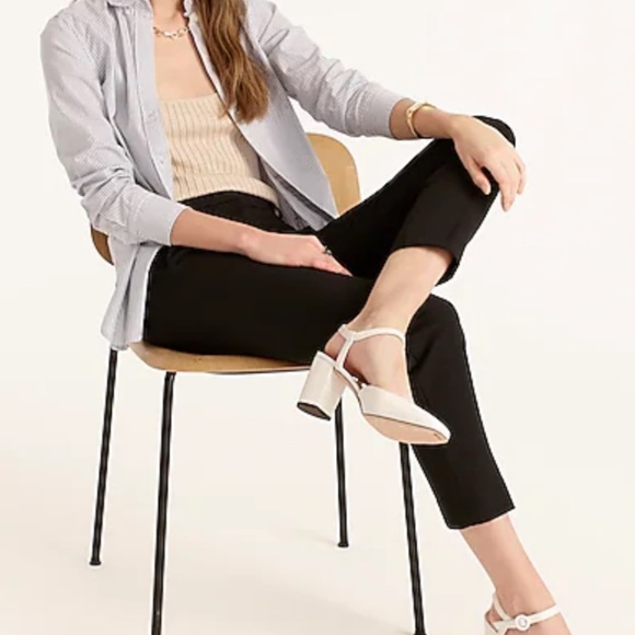 J. Crew Pants - J crew Cameron slim crop pants black 4 season stretch